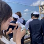 0317_03160317_洋上卒業式　ここで別れでないとわかっていても涙が出る